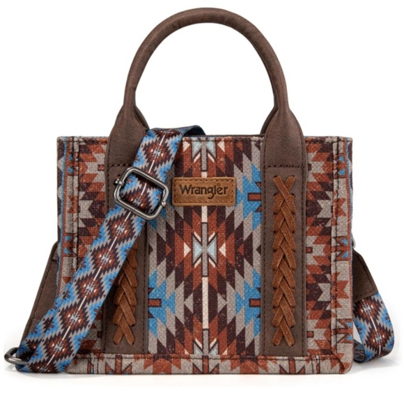 Wrangler Womens Boho Aztec Crossbody Purse/Top Handle Handbags/Tote | NEW/NWT! - Picture 1 of 9
